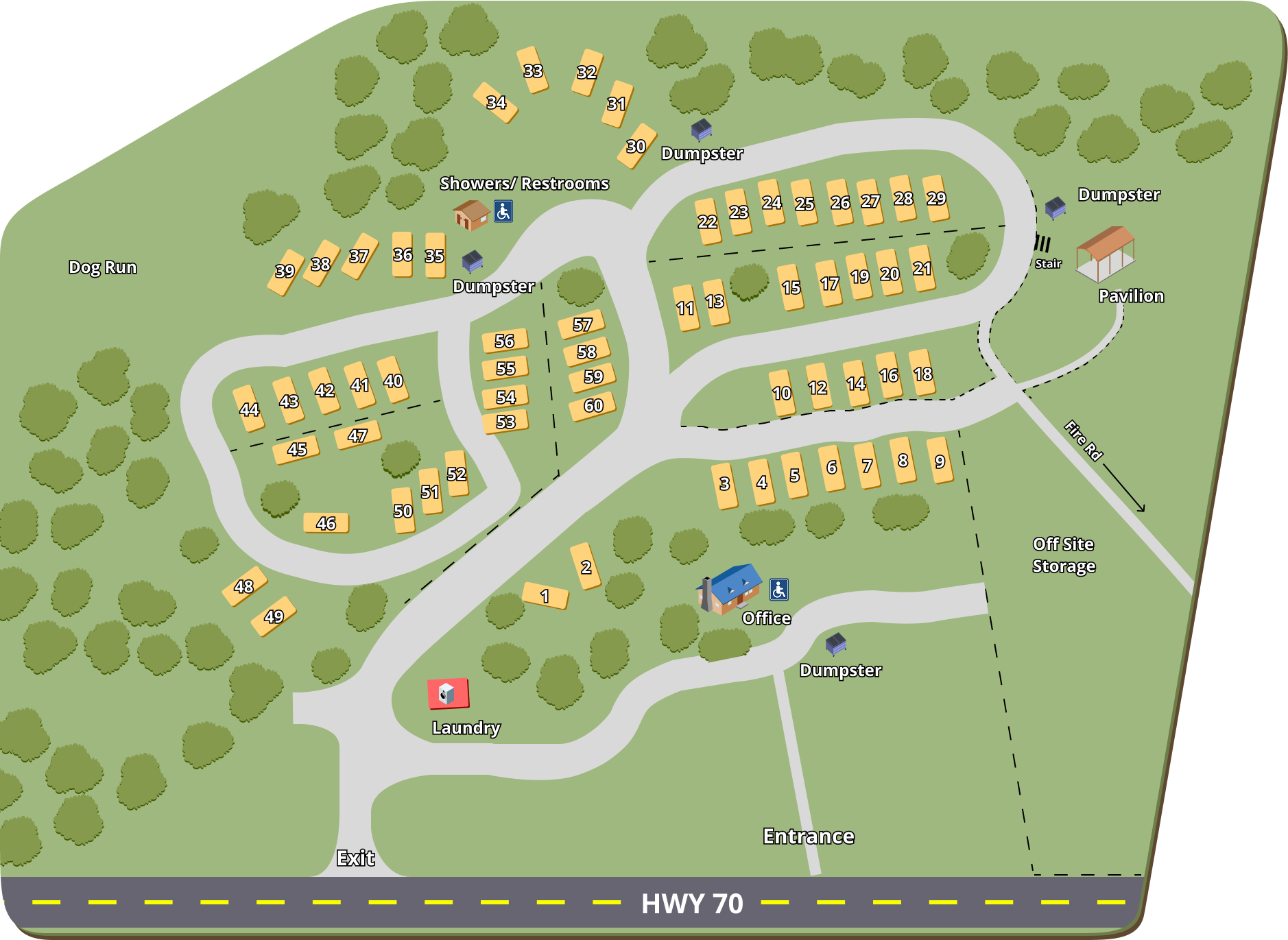 RV Resorts of Ruidoso site map